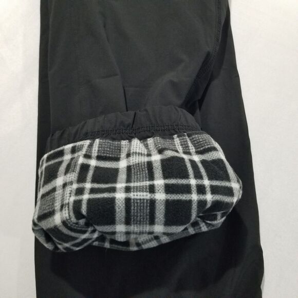 Eddie Bauer Polar Fleece Lined Pants Womens 14 XL Flexion Black Zippered Pockets - Picture 7 of 16